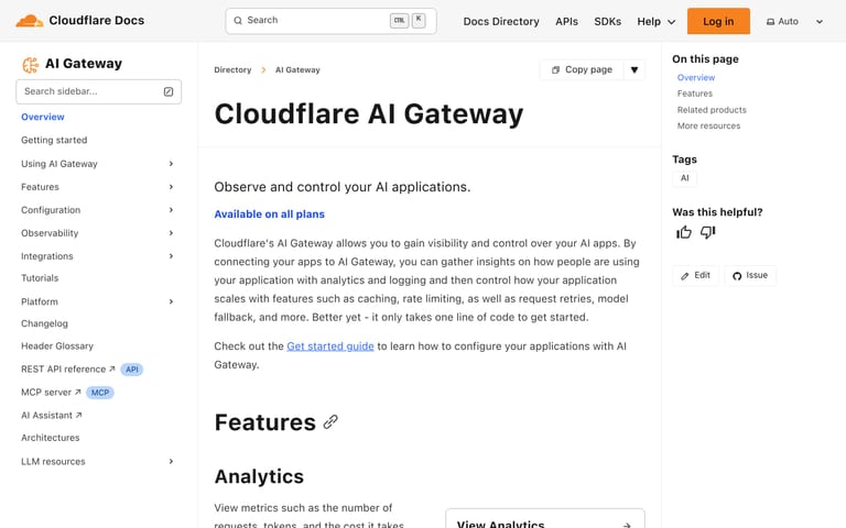 AI Gateway от Cloudflare