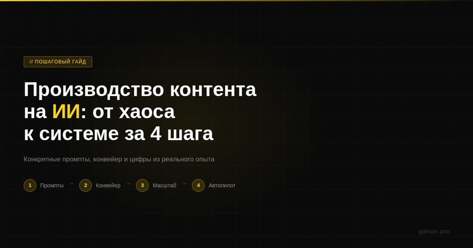 Как автоматизировать производство контента с помощью ИИ: пошаговый гайд 2026