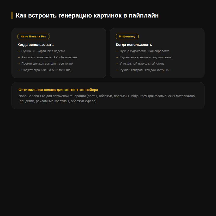 Как встроить генерацию картинок в пайплайн