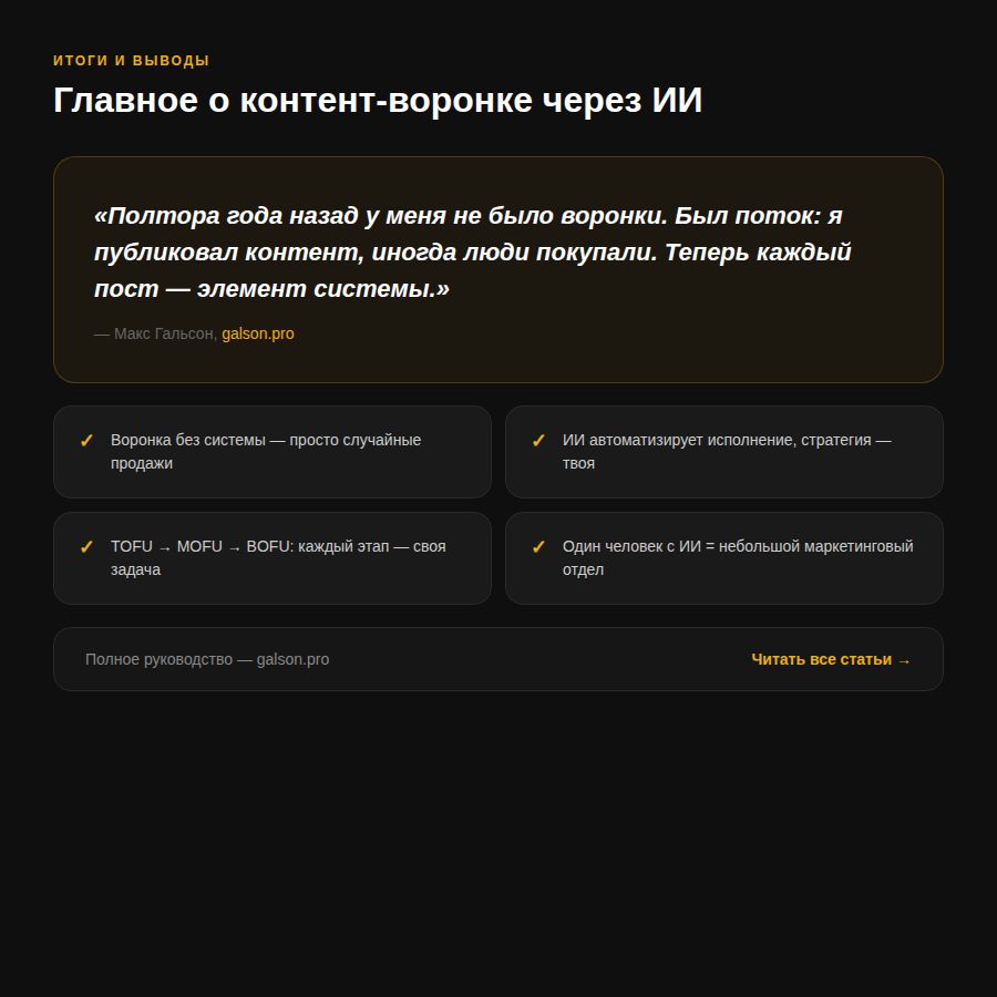 Итоги и выводы