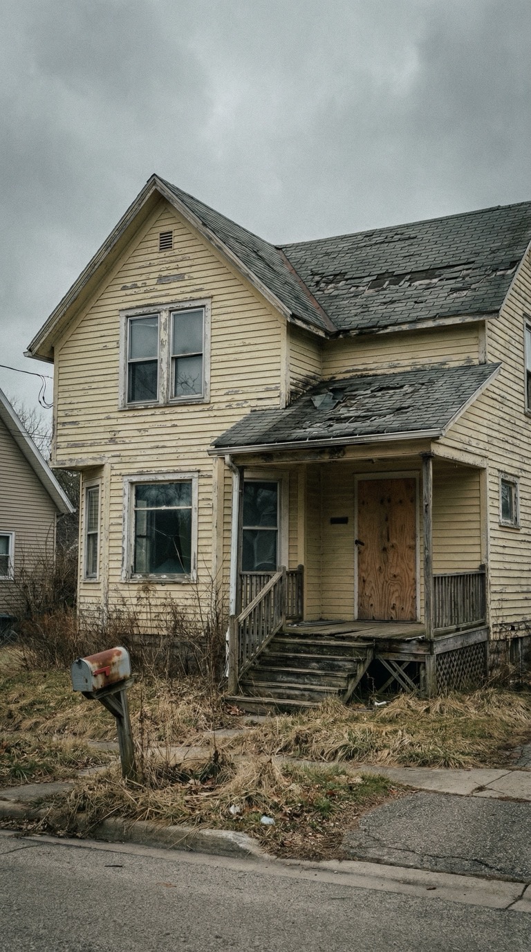 Первый кадр — фундамент дома